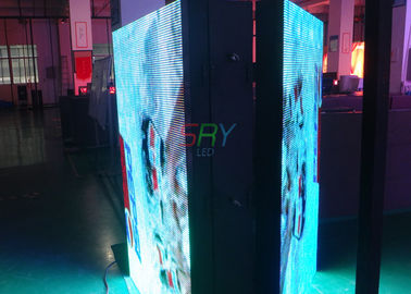 China Die Werbung des Doppelten versah LED-Kabinett, 1/4 Scan konstanter gegenwärtiger wasserdichter LED Schirm mit Seiten fournisseur