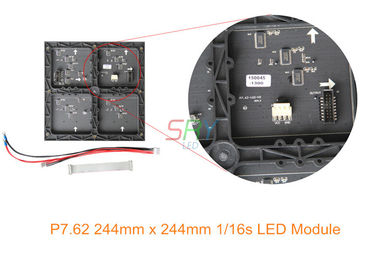 China P7.62 244mm x 244mm farbenreicher Innenscan LED-Anzeige Modul-1/16 fournisseur