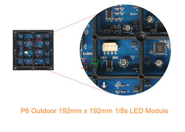 China LED-Anzeigen-Modul der hohen Auflösung 6mm im Freien/farbenreicher wasserdichter Scan LED-Modul-1/8 fournisseur