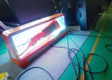 China Außen-P5 Werbungs-Anzeige des Taxi-LED, 192 x 64 punktiert Taxi-Spitze LED-Anzeige nach Maß fournisseur