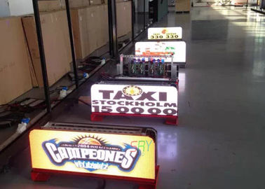 des Gewichts-25kg Taxi-Dach-Zeichen des Taxi-LED des Schirm-1/8 Scan-im Freien konstante des Strom-LED fournisseur
