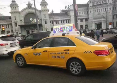 1R1G1B 3in1 drahtlose bewegliche Anschlagtafel LED-Anzeigen-6500nits LED für Taxi fournisseur