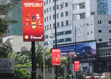 55 Werbung- im Freiengeführtes Anzeigen-Videostraßen-Lichtmast-offenes Zeichen Zoll Iphone-Reihen-P6 fournisseur