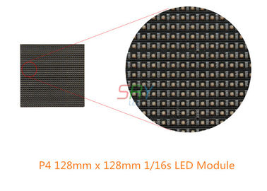 P4 128mm x 128mm Innen-LED-Anzeigen-Modul 1/16s MIT schwarzer LED fournisseur