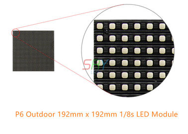 LED-Anzeigen-Modul der hohen Auflösung 6mm im Freien/farbenreicher wasserdichter Scan LED-Modul-1/8 fournisseur