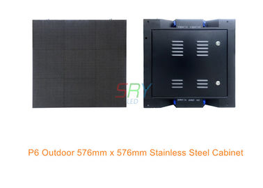 6mm Kabinett-Front im Freien wasserdichtes IP65 des LED-Anzeigenmiete-HD farbenreiche Stahl-LED fournisseur