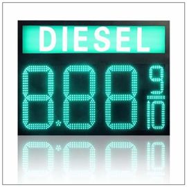 Vordere bewegliche Nachrichtenanzeige des Zugangs-Grün-LED für Tankstelle-Ölpreis fournisseur
