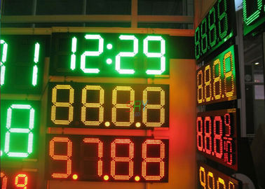 Bewegliche Nachrichtenanzeige Tankstelle-Digital LED, LED-Ölpreis-Zeichen 8&quot; 10&quot; 12&quot; 16&quot; 18&quot; 20&quot; 24&quot; fournisseur